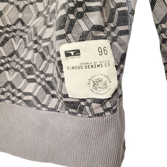 Y2K Elwood Grey Funny Pattern Hoodie Jacket Size: XS - Picture 5 of 8